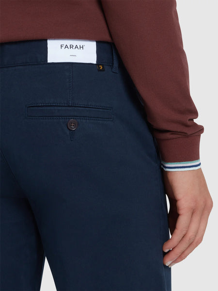 Farah Elm Slim Fit Chinos - True Navy