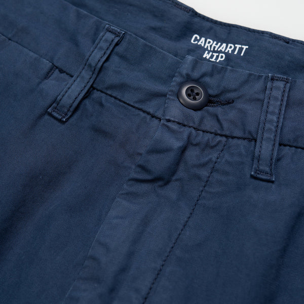 Carhartt  John Short - Blue  Garment Dyed