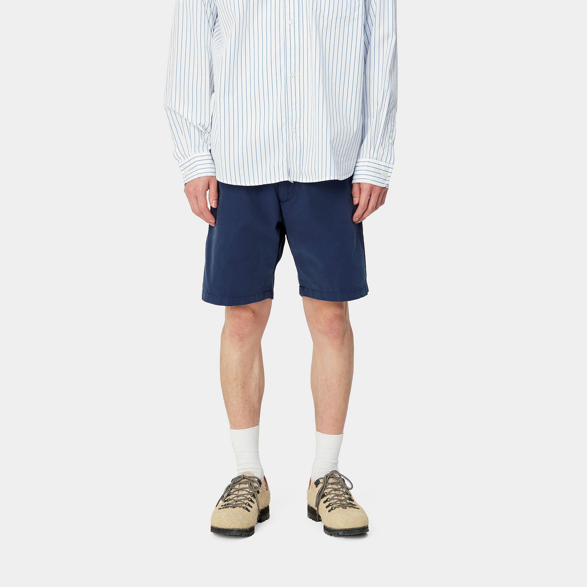 Carhartt  John Short - Blue  Garment Dyed