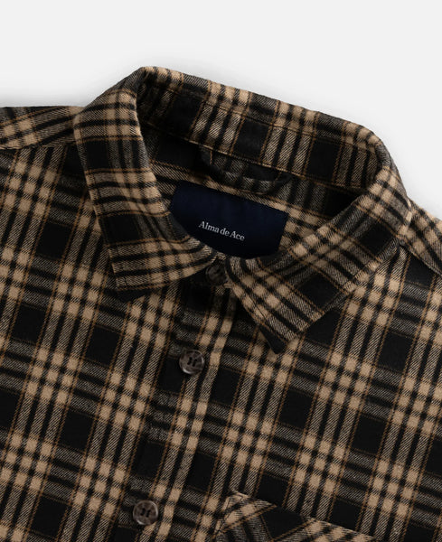 Alma de Ace Jovia L/S Check Shirt - Brown