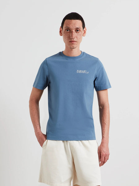 Farah Morween Graphic Tee - Blue Tide