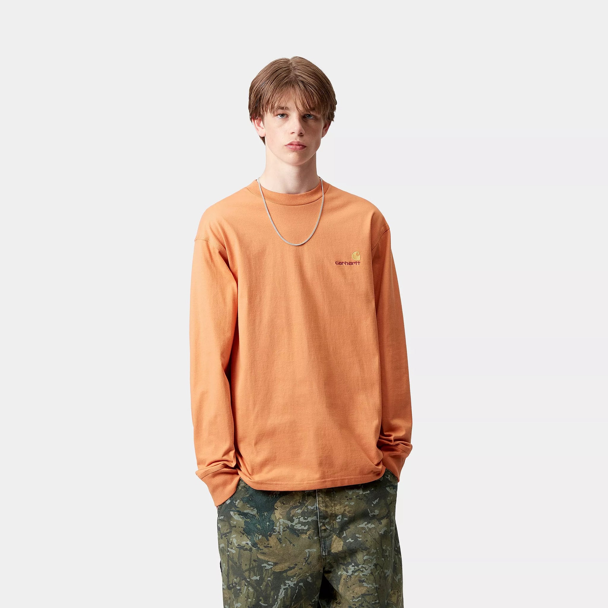 Carhartt American Script L/S Tee - Redhaven