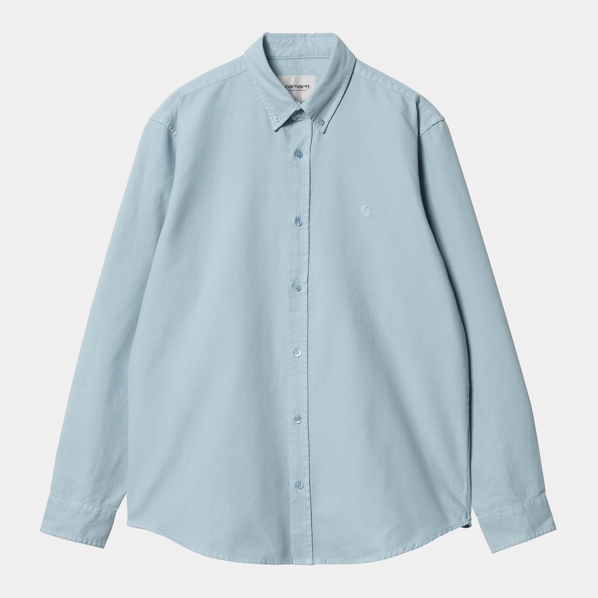 Carhartt  L/S Bolton Shirt - Frosted Blue Garment Dyed