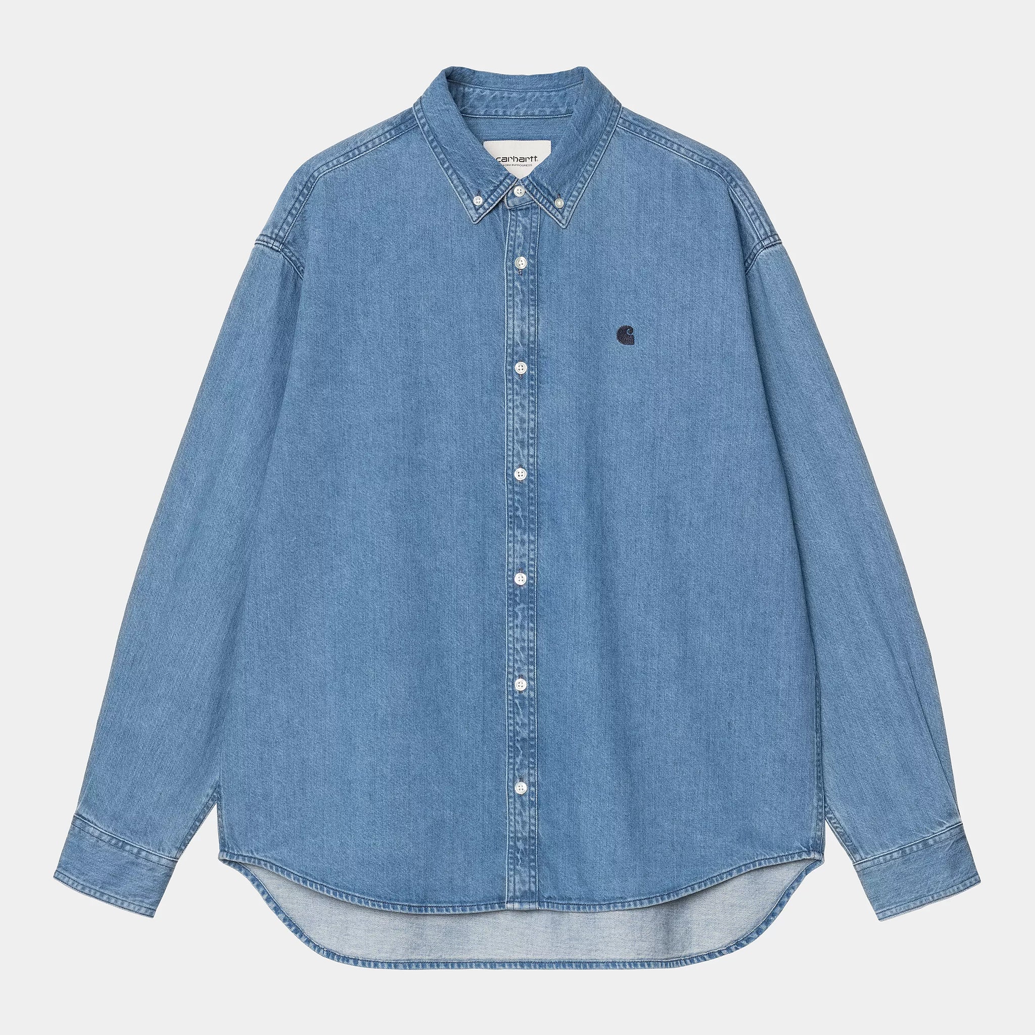 Carhartt Lucas Denim Shirt  - Blue Stone Washed
