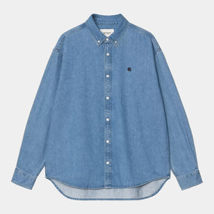 Carhartt Lucas Denim Shirt  - Blue Stone Washed