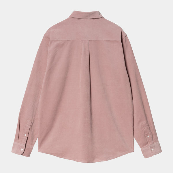 Carhartt Madison Fine Cord Shirt - Glassy Pink/Wax