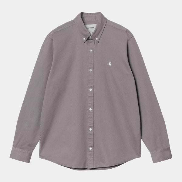 Carhartt L/S Madison Shirt - Yosemite/White