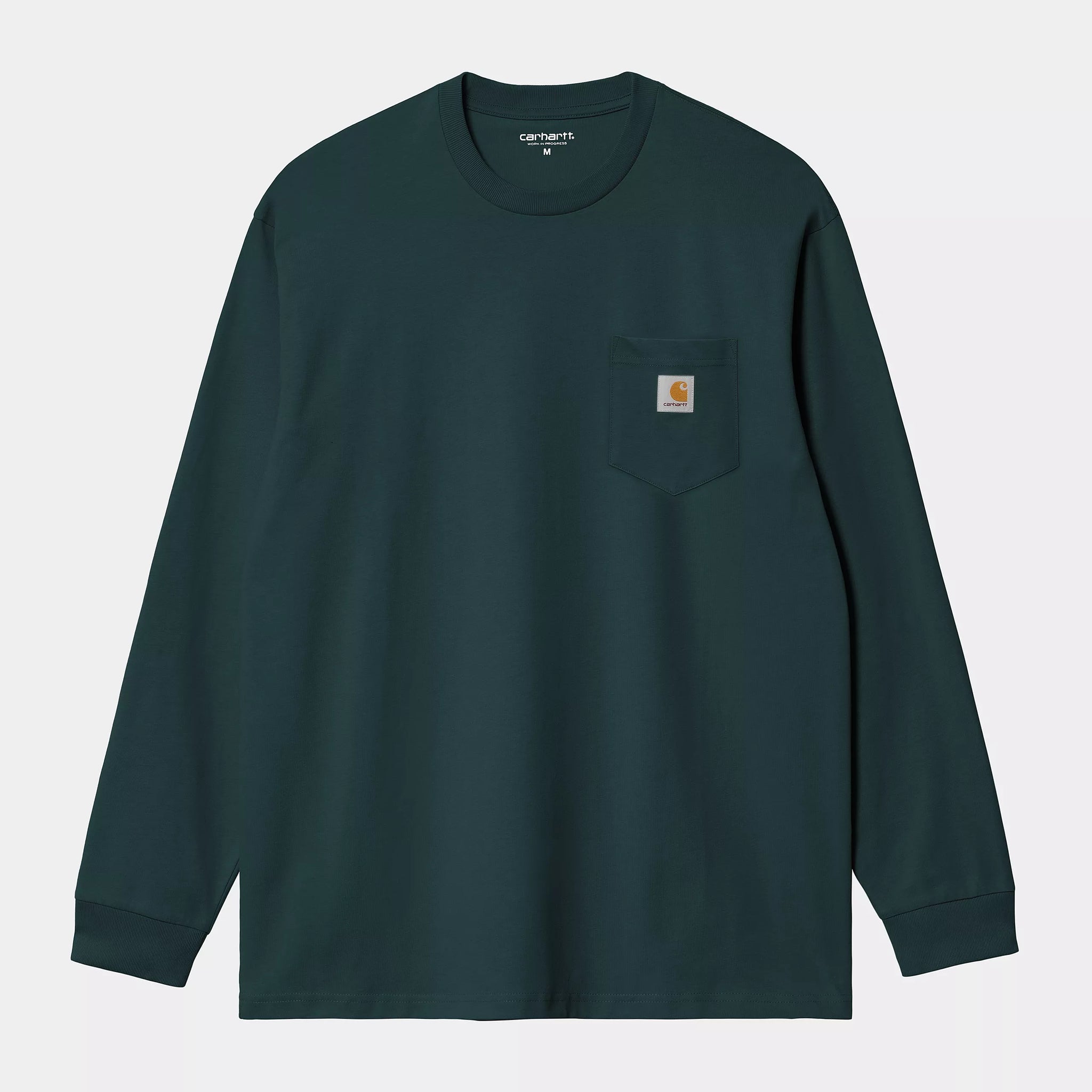 Carhartt WIP L/S Pocket Tee - Deep Lagoon