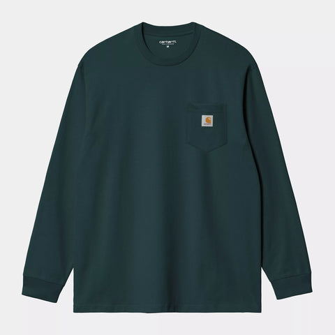 Carhartt L/S Pocket Tee - Deep Lagoon