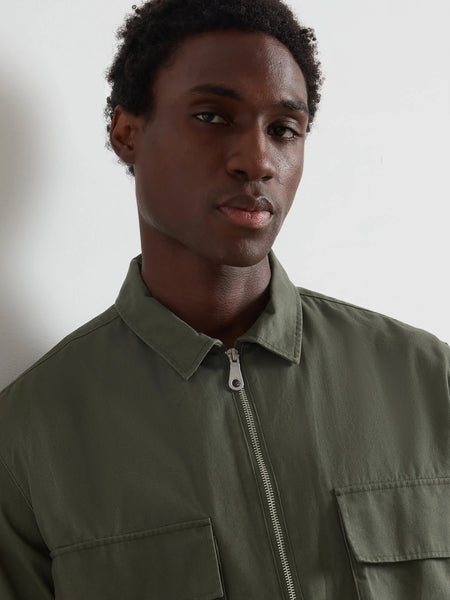 Farah Murphy Zip Shirt - Rosemary