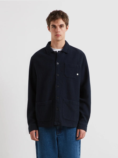 Farah L/S Castlefields Overshirt - True Navy