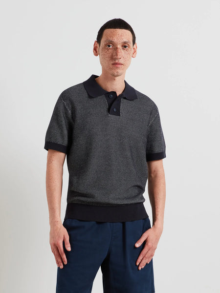 Farah Birch Knitted Polo - True Navy