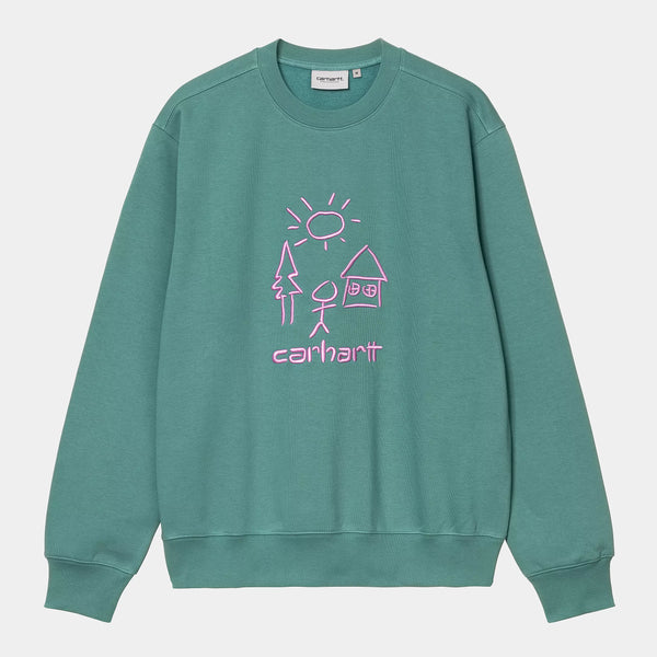 Carhartt Masterpiece Sweat - Saguaro/Pink