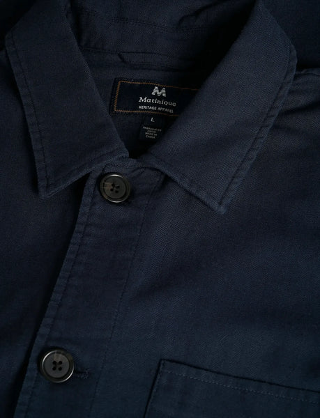 Matinique Maorginal Heritage Overshirt - Dark Navy