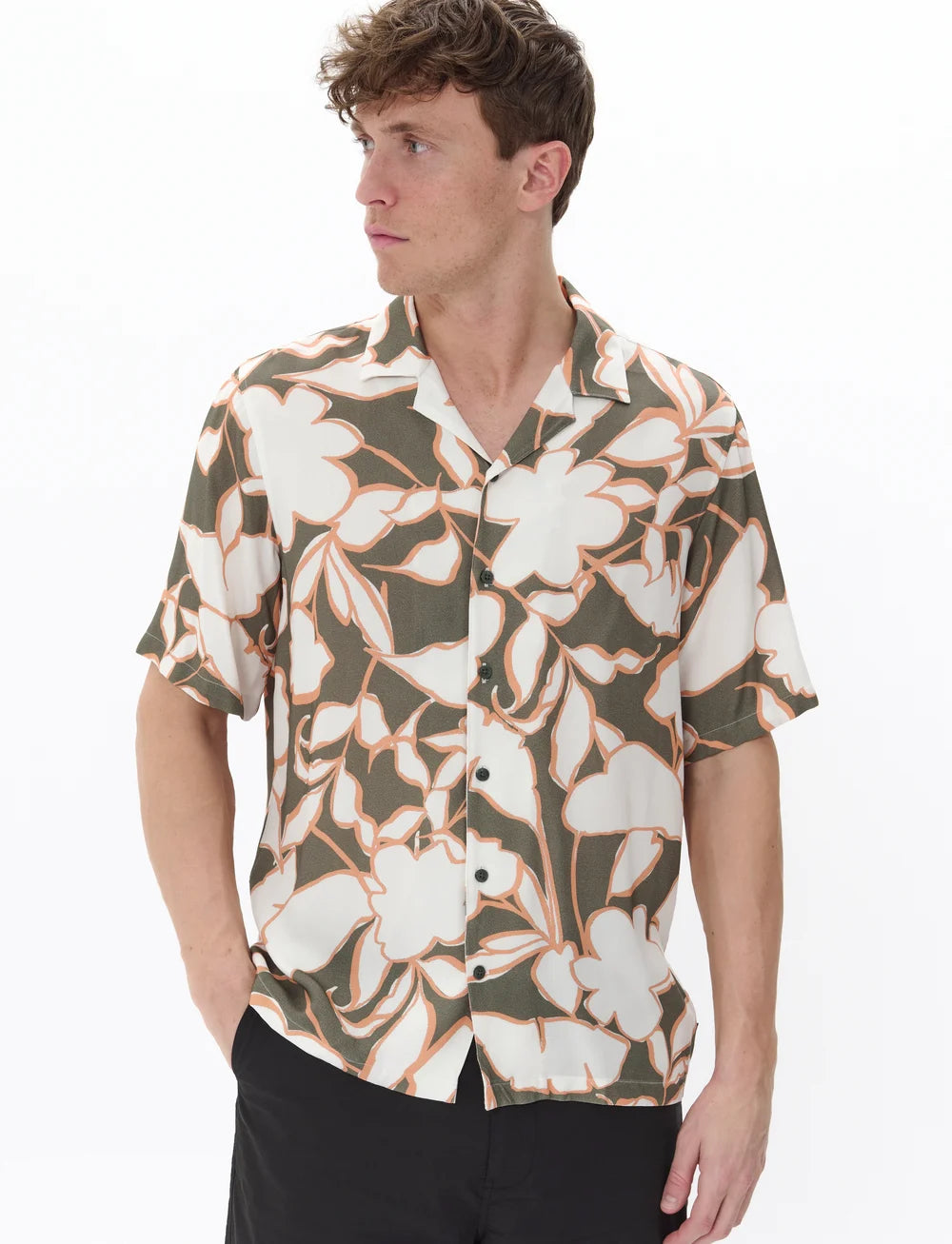 Matinique Maklampo S/S Shirt - Light Army