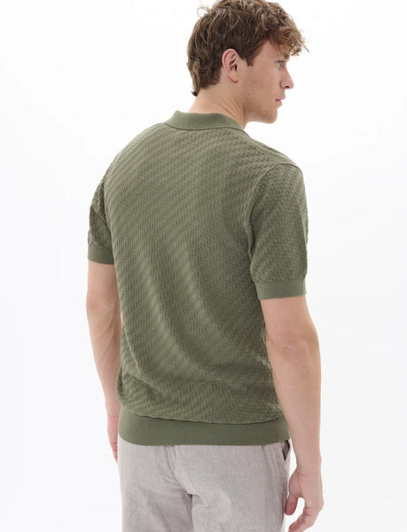 Matinique Knitted Mapolo V Polo - Light Army