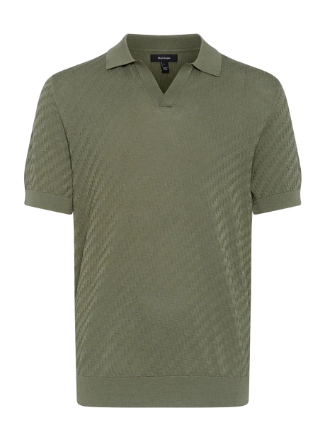 Matinique Knitted Mapolo V Polo - Light Army