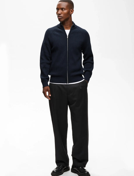 Matinique Hellson Zip Cardigan - True Navy