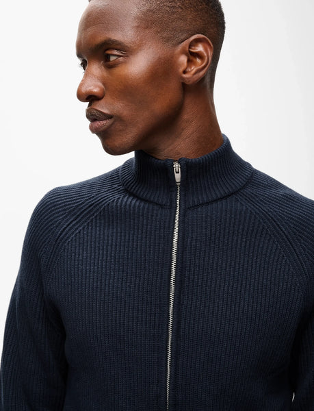Matinique Hellson Zip Cardigan - True Navy