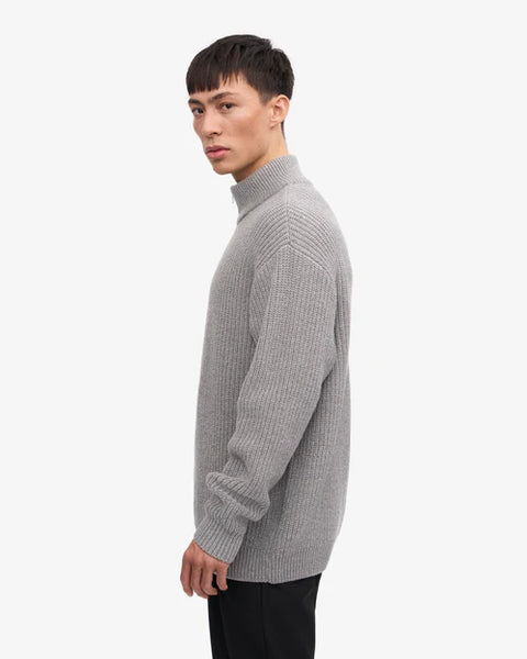 Colorful Standard Merino 1/4 Zip - Snow Melange