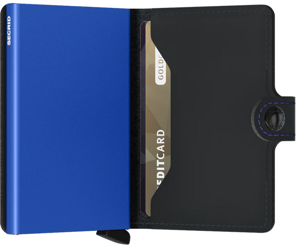 Secrid Miniwallet Matte -  Black Blue