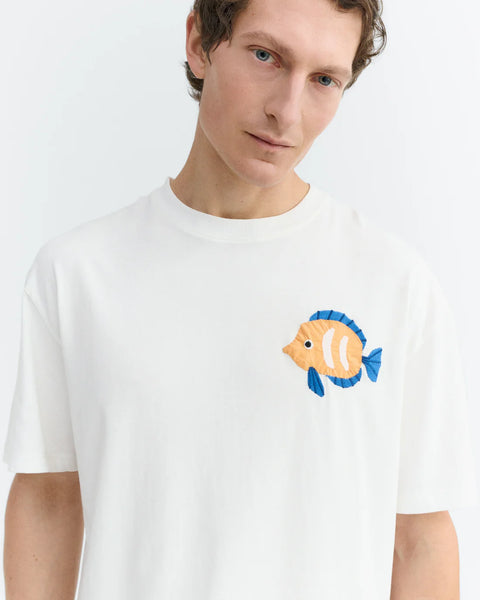 Thinking Mu Aaron Payaso Patch Tee - White