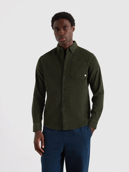 Farah Spencer Cord Shirt - Rosemary
