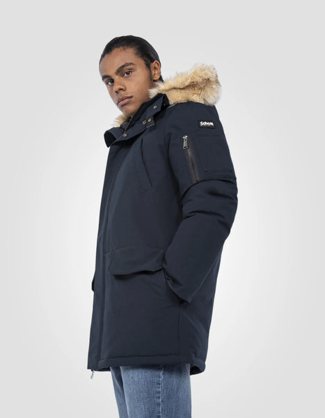 Schott Nelson20 Hooded Winter Parka - Navy
