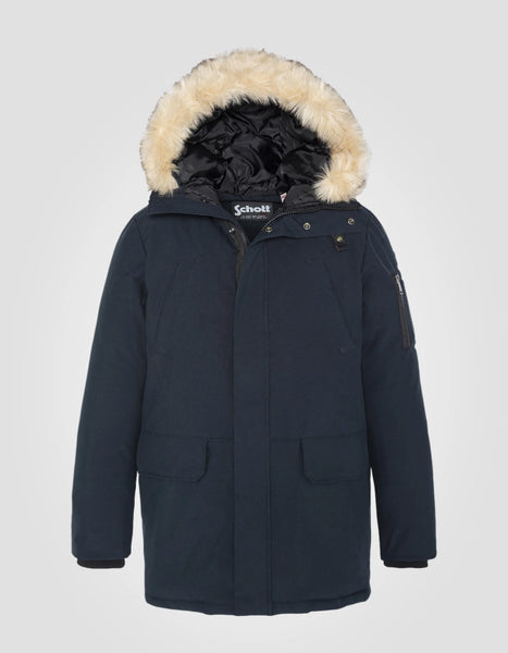 Schott Nelson20 Hooded Winter Parka - Navy