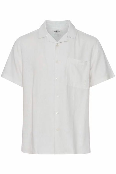 !Solid Sdallan Cuba S/S Shirt - Off White