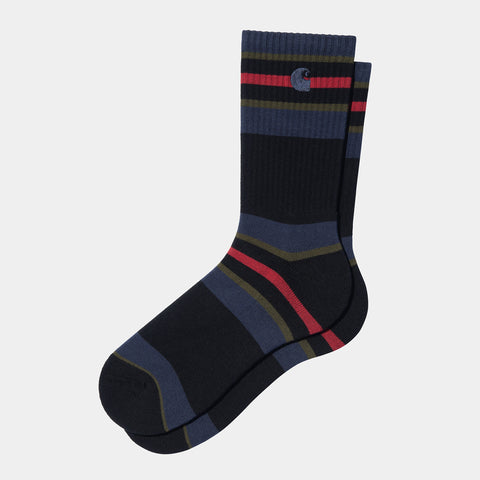 Carhartt Oregon Socks - Starco Stripe Black