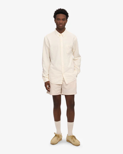 Colorful Standard Organic Button Down L/S Shirt - Ivory White
