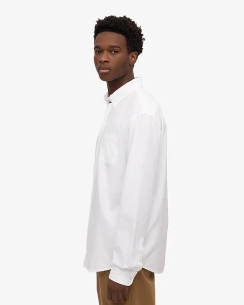 Colorful Standard Button Down L/S Shirt - Optical White