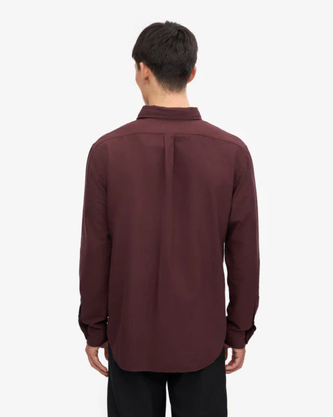 Colorful Standard L/S Button Down Shirt - Oxblood Red