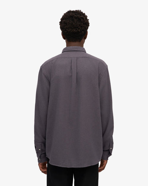 Colorful Standard Organic Flannel L/S Shirt - Lava Grey