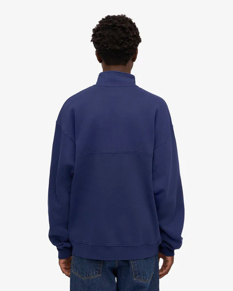 Colorful Standard Organic Quarter Zip - Marine Blue
