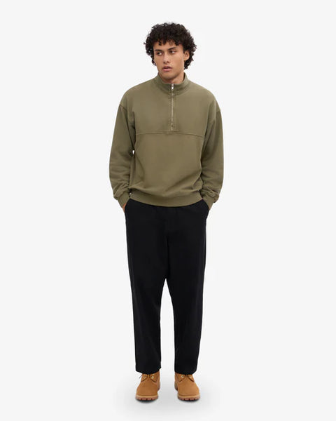 Colorful Standard Organic Quarter Zip - Dusty Olive
