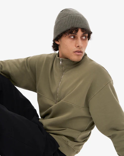 Colorful Standard Organic Quarter Zip - Dusty Olive