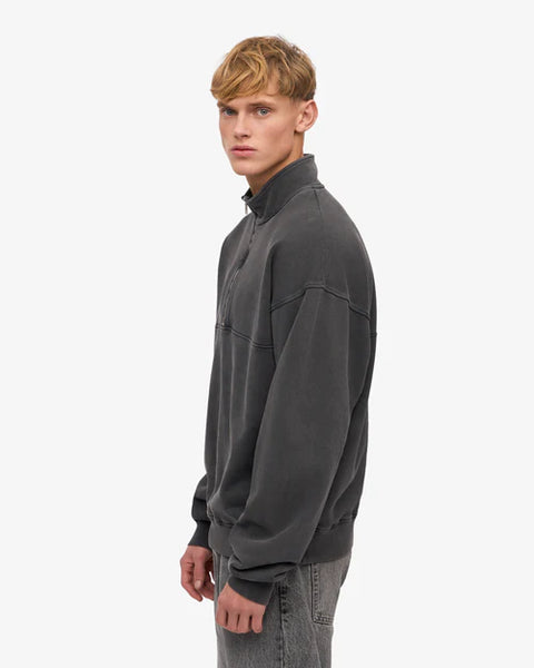 Colorful Standard Quarter Zip - Faded Black