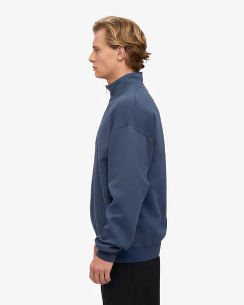 Colorful Standard Quarter Zip - Petrol Blue