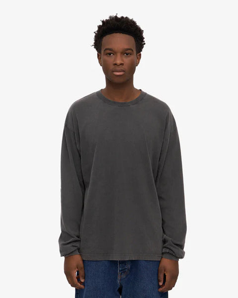 Colorful Standard Oversized Organic L/S Tee - Faded Black
