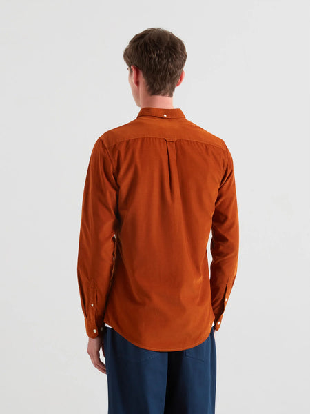 Farah Fontella Cord Shirt - Burnt Ochre