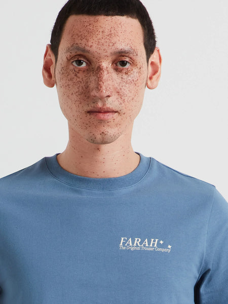 Farah Morween Graphic Tee - Blue Tide