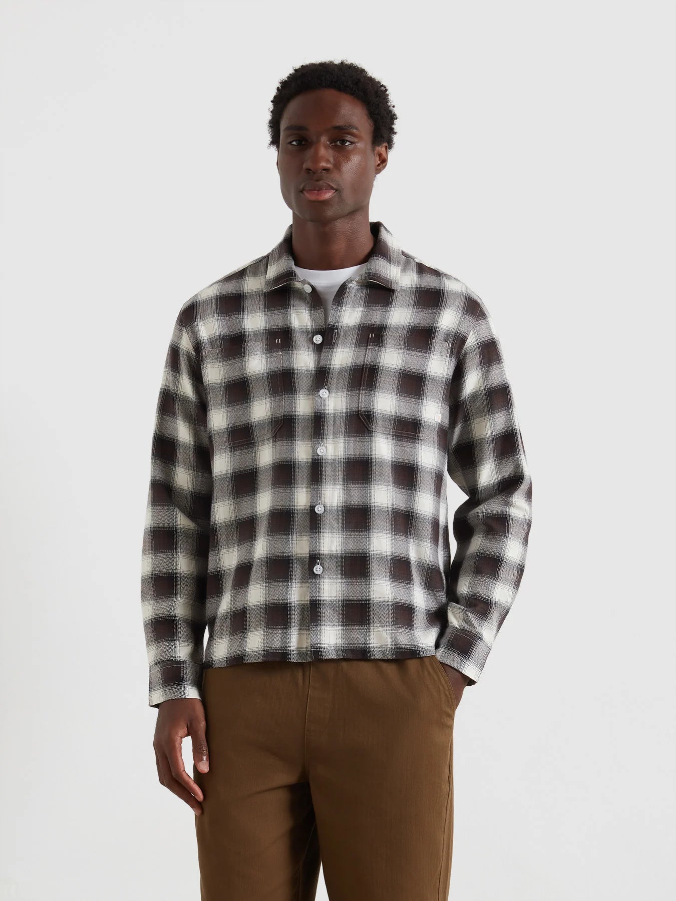 Farah Lavelle Check Shirt - Black/Brown