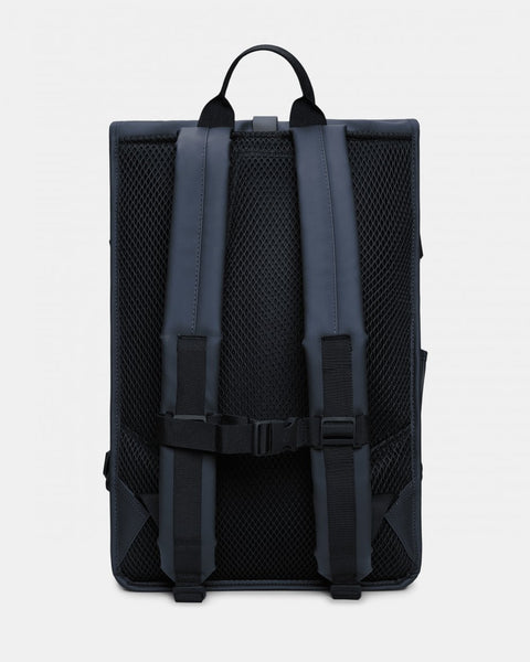 Rains Large W3 Rolltop Rucksack - Navy