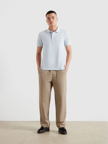 Farah Blanes S/S Polo - Blue Nickle