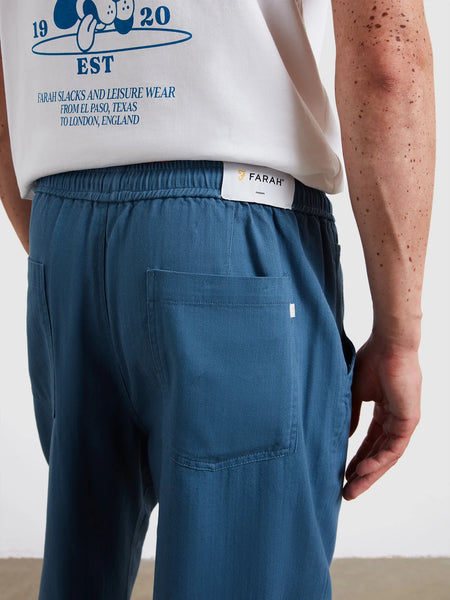 Farah Greenport Drawstring Trousers - Blue Tide