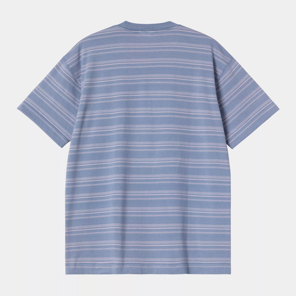Carhartt Brodine Stripe Tee - Sorrent/Indigo