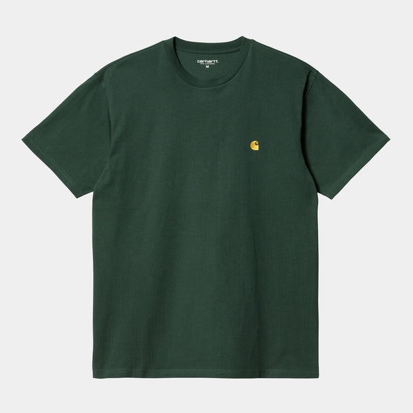 Carhartt S/S Chase Tee - Discovery Green/Gold