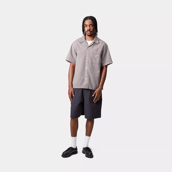 Carhartt Gellar S/S Shirt - Gellar Stipr/Wax Rinse